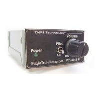 FlightTech Intercoms ITC-404SP Manual