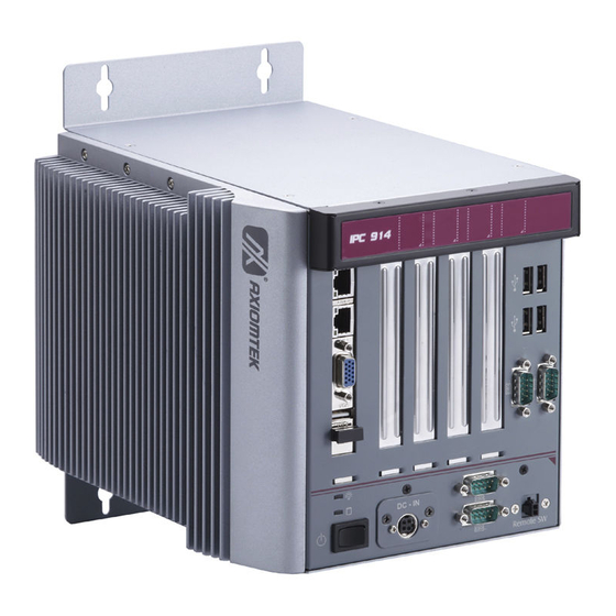 AXIOMTEK IPC914-213-FL Series Quick Installation Manual