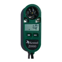 Kestrel 2000 User Manual