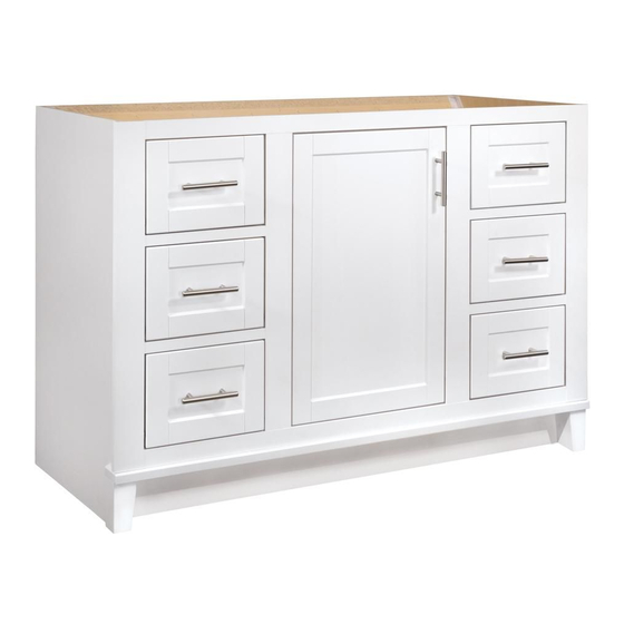 Glacier bay Vanity Combo KHWHT48D Use And Care Manual