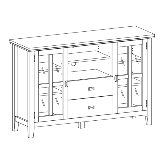 SIMPLIHOME WyndenHall Brooklyn+Max AXCART17-HB Manual