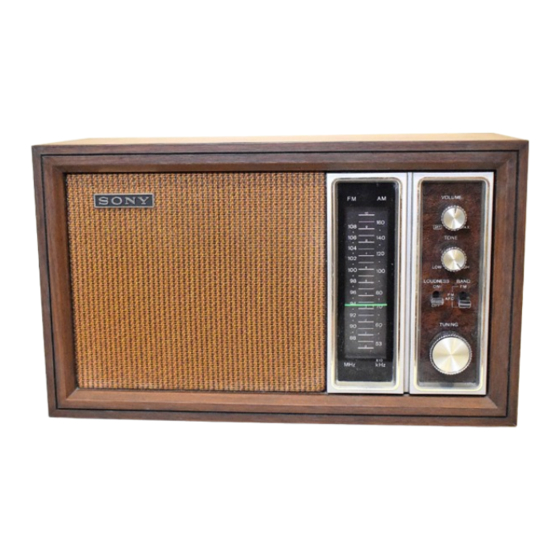 Sony TFM-9450W Instructions For Use