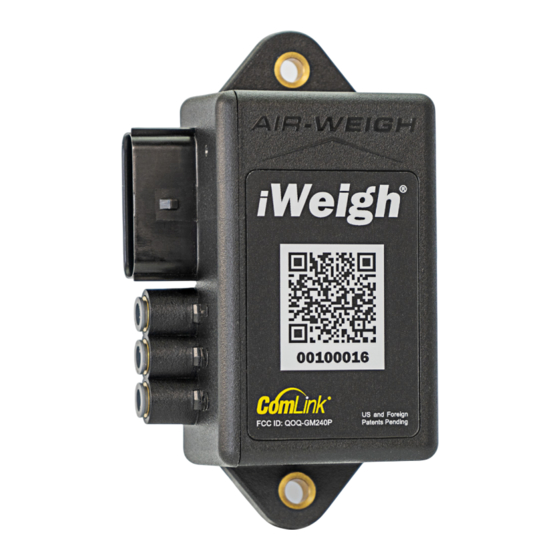 Air Weigh iWeigh Installation Manual