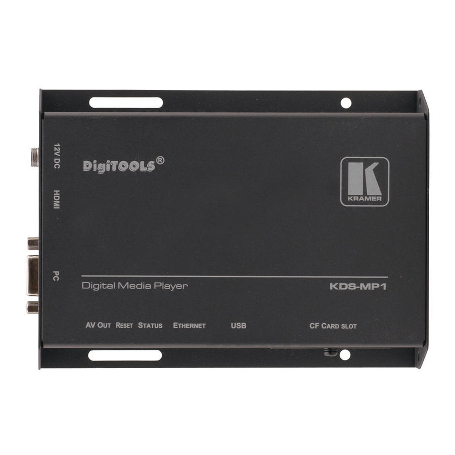 Kramer KDS-MP1 User Manual