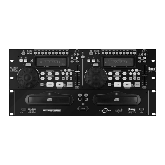 IMG STAGE LINE CD-340USB Instruction Manual