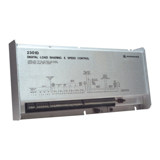 Woodward 2301D Installation And Operation Manual