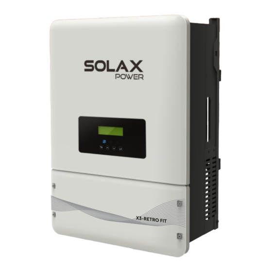 SolaX Power X3-Retro Fit Series User Manual