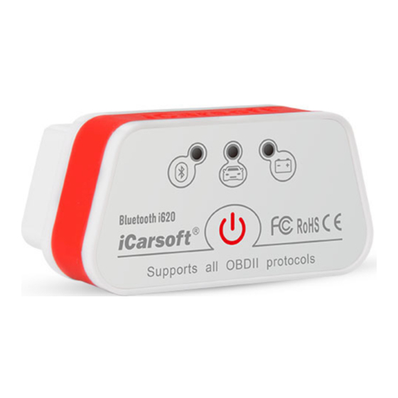 iCarsoft i620 Quick Start