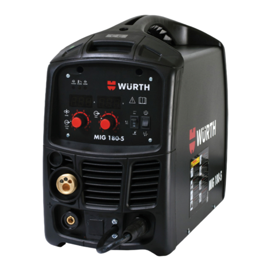 Würth MIG 180-5 Manual