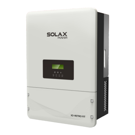 SolaX Power X3-Retro Fit Series User Manual