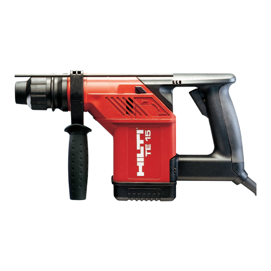 Hilti TE15 Operating Instructions