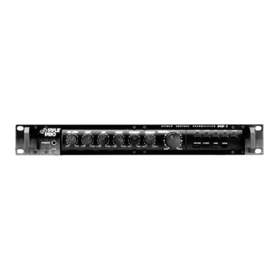 Pyle Pro PYP-1 Owner's Manual