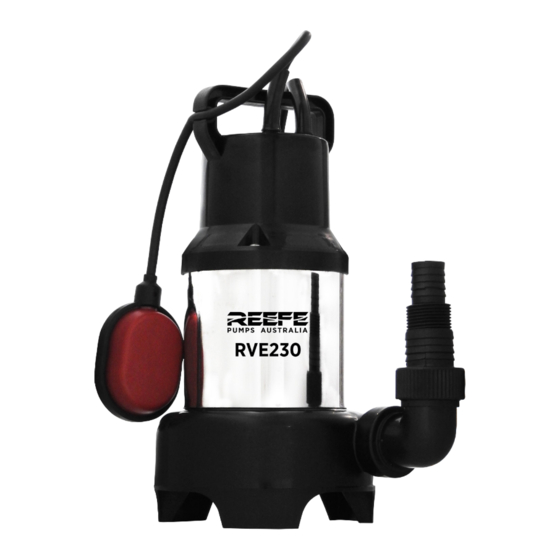 Reefe RVE230 Exploded View & Instruction Manual