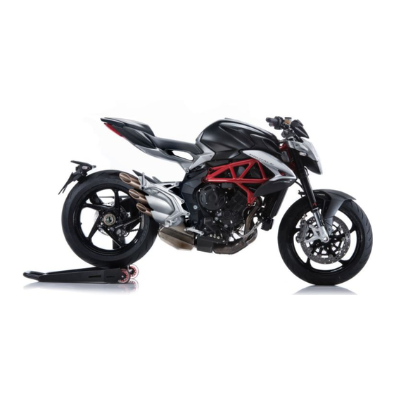 MV Agusta BRUTALE 800 2017 Manuals