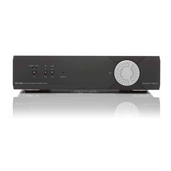 Musical Fidelity MX-VYNL User Manual