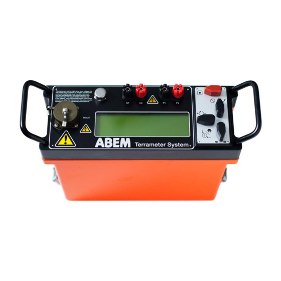 abem Terrameter SAS 4000 Instruction Manual