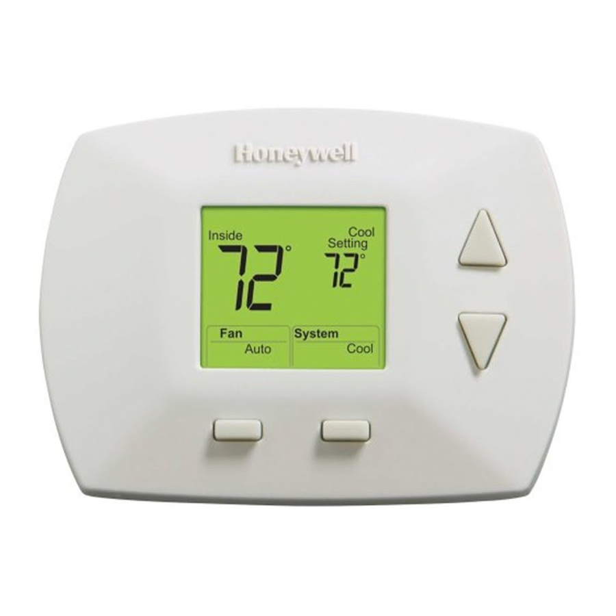 Honeywell RTH5100B Quick Installation Manual