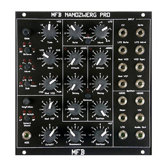 MFB NANOZWERG Pro User Manual