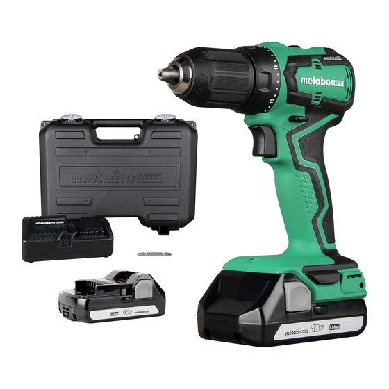 Metabo HPT DS 18DDX Manual