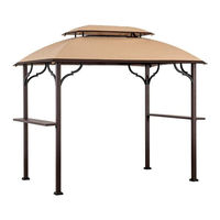 Berkley Jensen GREENVAIL GRILL GAZEBO Assembly Instructions Manual