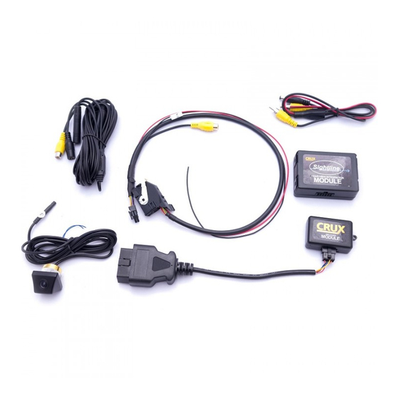 Crux Sightline RVCVW-73B Quick Start Manual