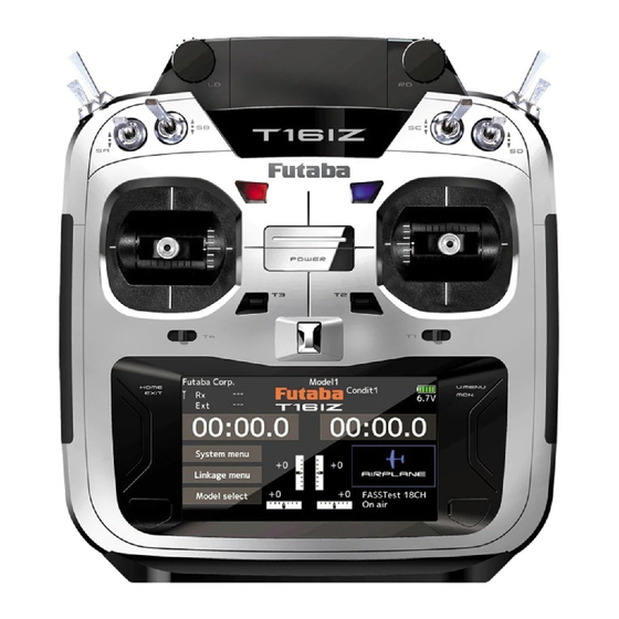 FUTABA T16IZ Quick Start Manual
