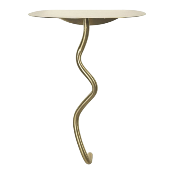 ferm living Curvature Wall Table Assembly Manual