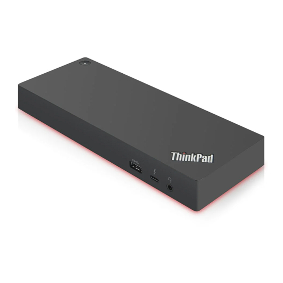 Lenovo ThinkPad Thunderbolt 3 Workstation Dock Gen 2 Manuals