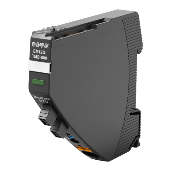 E-T-A ControlPlex EM12D-TMB Manuals