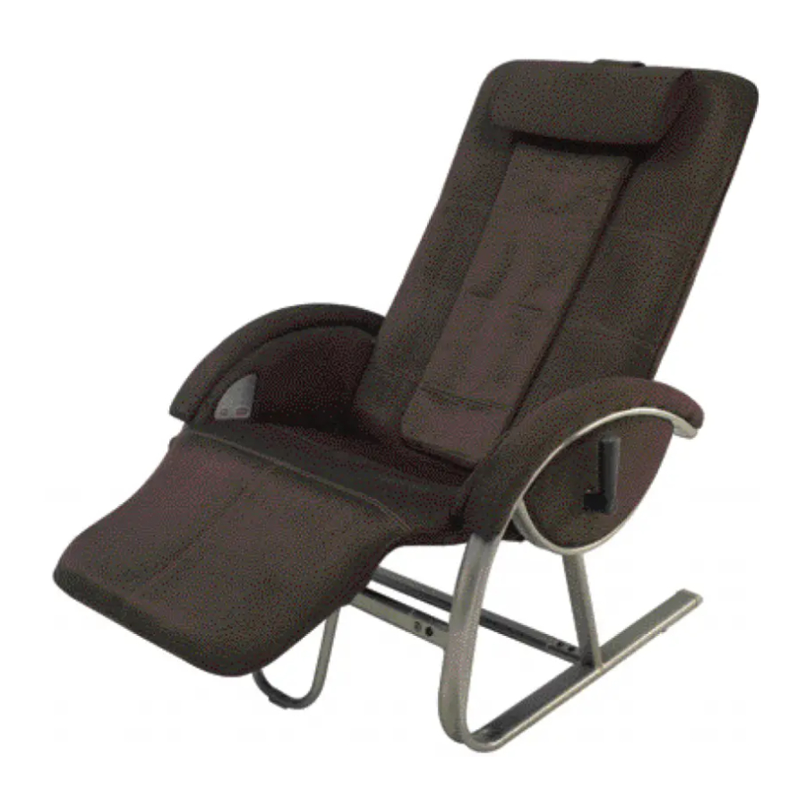 Homedics Shiatsu AntiGravity Recliner AG-3000 / AG-3001 Manual