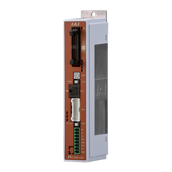 IAI PCON-CA series First Step Manual