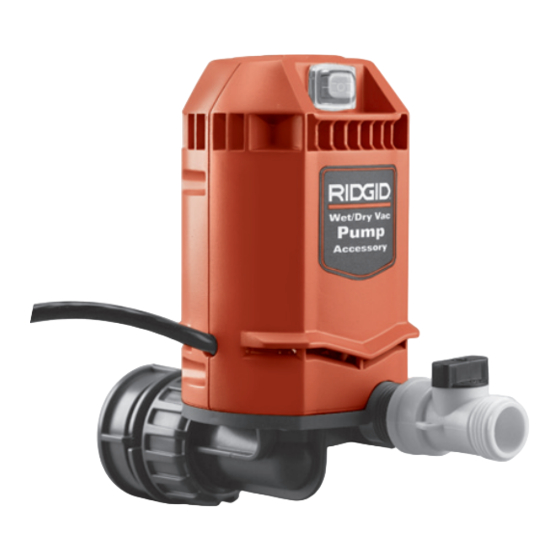 RIDGID VT2570 Specification Sheet