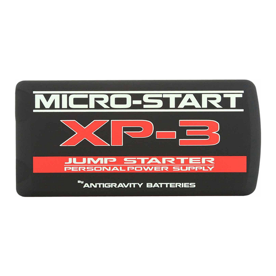 Antigravity Batteries MICRO-START XP-3 User Manual