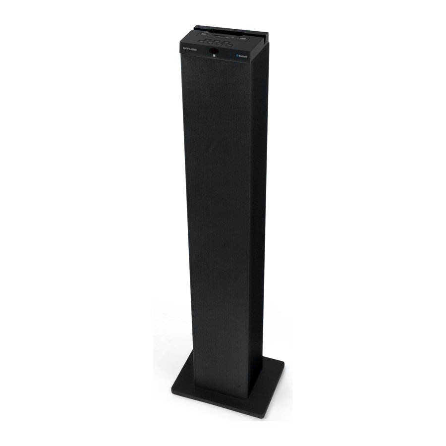 Muse M-1250 BT - Bluetooth Speaker With PLL Radio Manual
