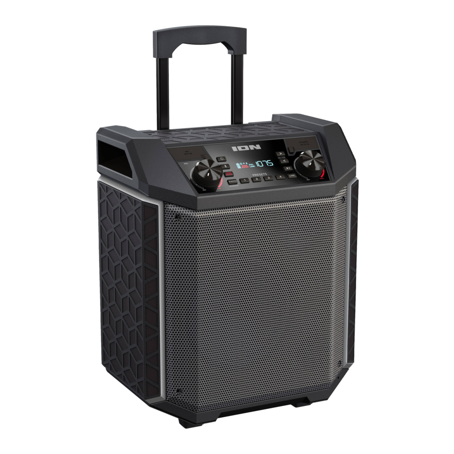 Ion Highlander iPA103B - Portable Speaker Manual