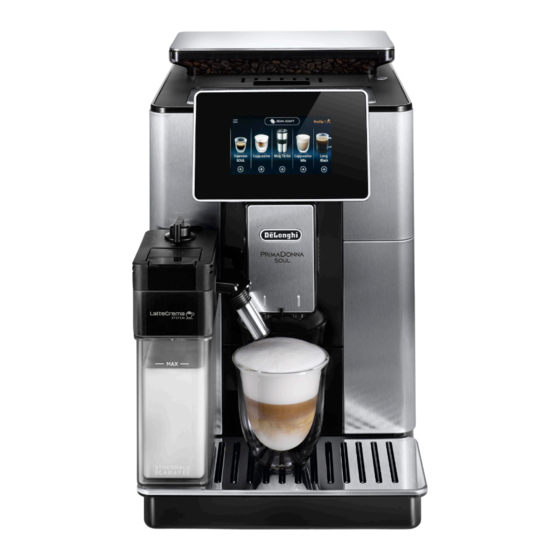 DeLonghi PrimaDonna Soul ECAM6 5Y Series Instructions For Use Manual
