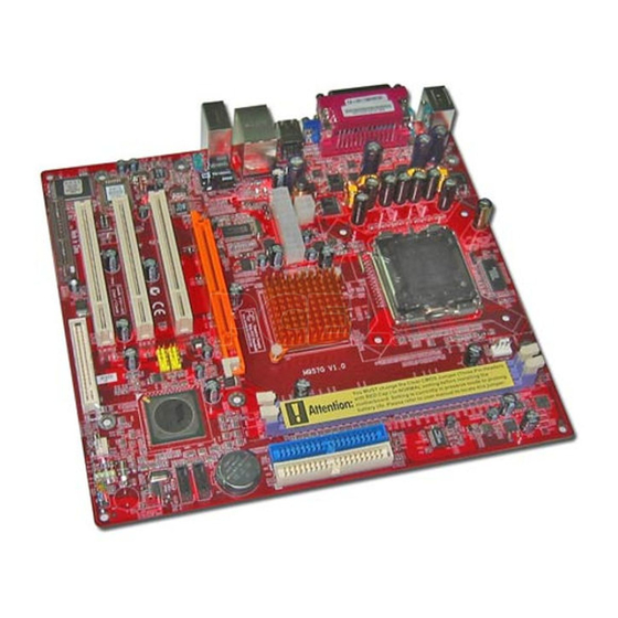 PCchips M957G Manual
