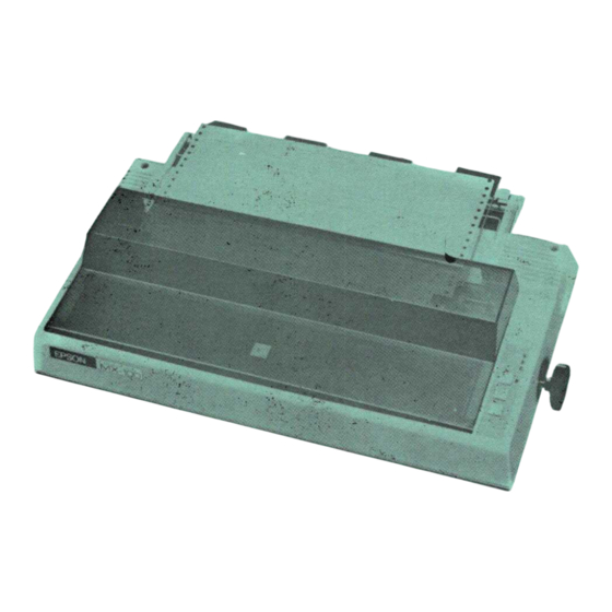 Epson MX-100 Technical Manual