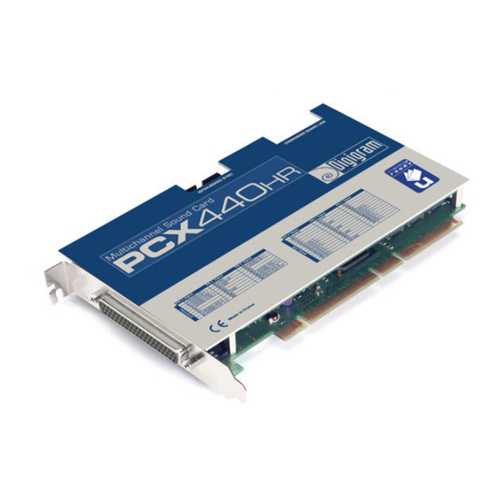 Digigram PCX422HR User Manual