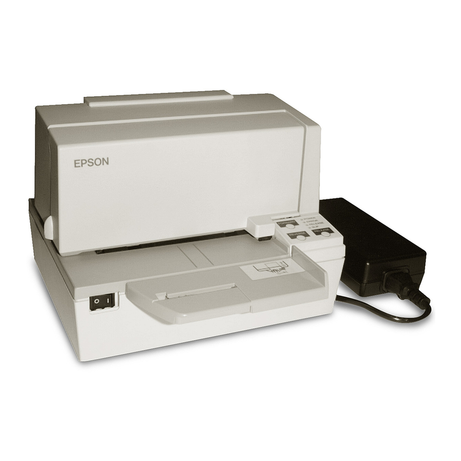 Epson TM-U590 Operator's Manual