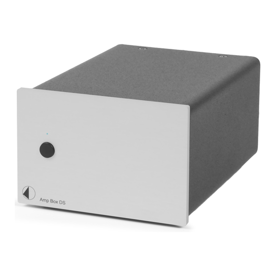 Pro-Ject Audio Systems AMP BOX DS User Instructions