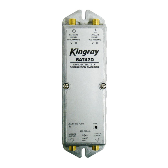 Kingray SAT 42D Installation Manual
