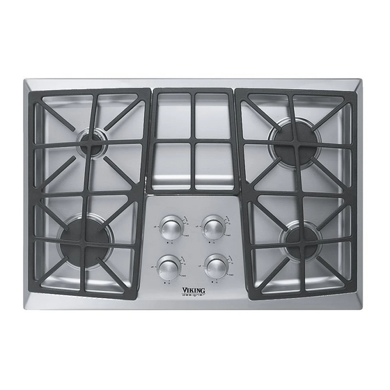Viking Designer DGVU Gas Cooktop Manuals