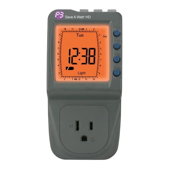 User Manuals: P3 International Save A Watt P4472 Timer