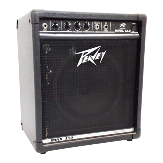 Peavey Minx 110 Manual