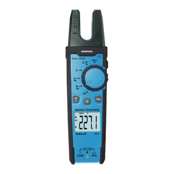 ELIT A9V2 AC Fork Meter Manuals