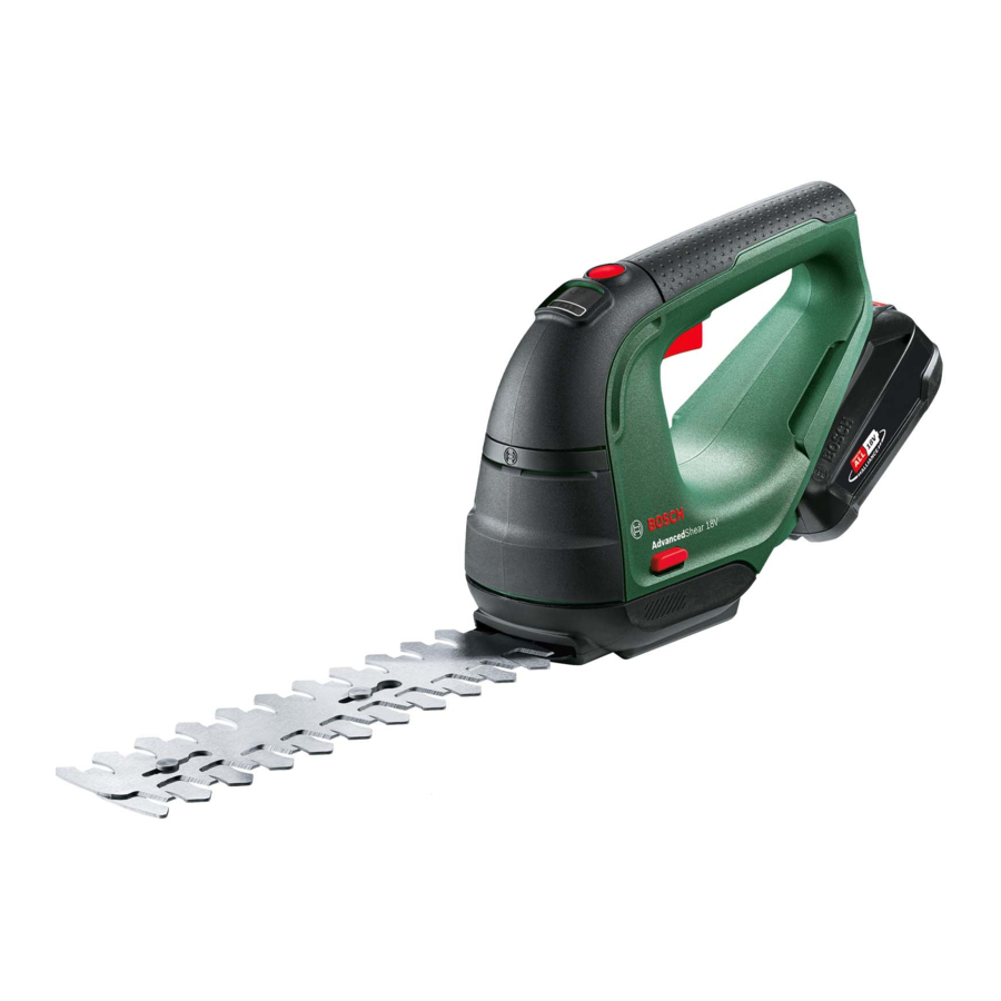 Bosch Advanced Shear 18V-10 Manual