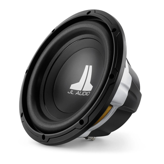 JL Audio 10W4-4 Speci?cation Manual