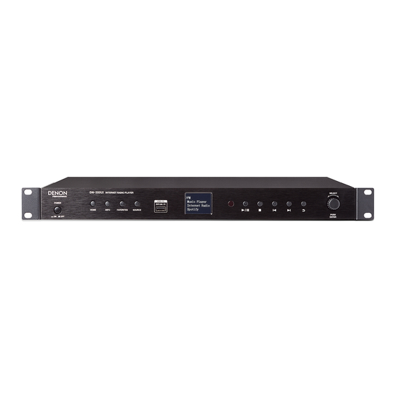 Denon Professional DN-350UI User Manual