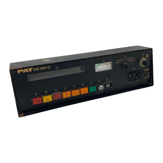 PAT DS350 G Troubleshooting Manual
